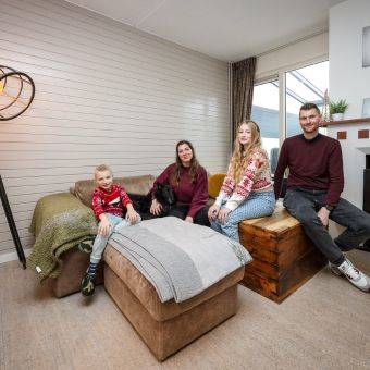 Thessa, Johnny Hallema en hun kinderen Djazzlin Jolie en Threver-Jaxx
